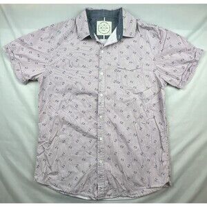 Native Code Nautical Button Up Vacation Shirt Large